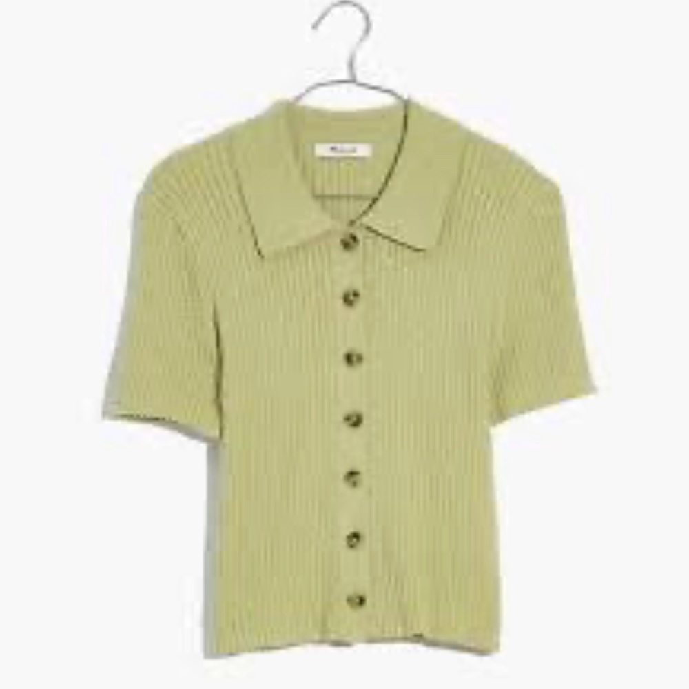 Madewell Barbrook Button-Front Sweater Polo